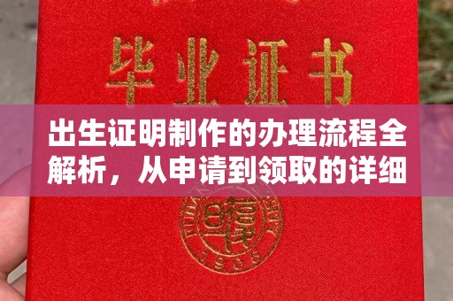 攀枝花出生证明制作的办理流程全解析，从申请到领取的详细指南